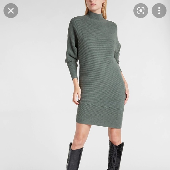 Express Asymmetrical Sweater Dress - Picture 1 of 4